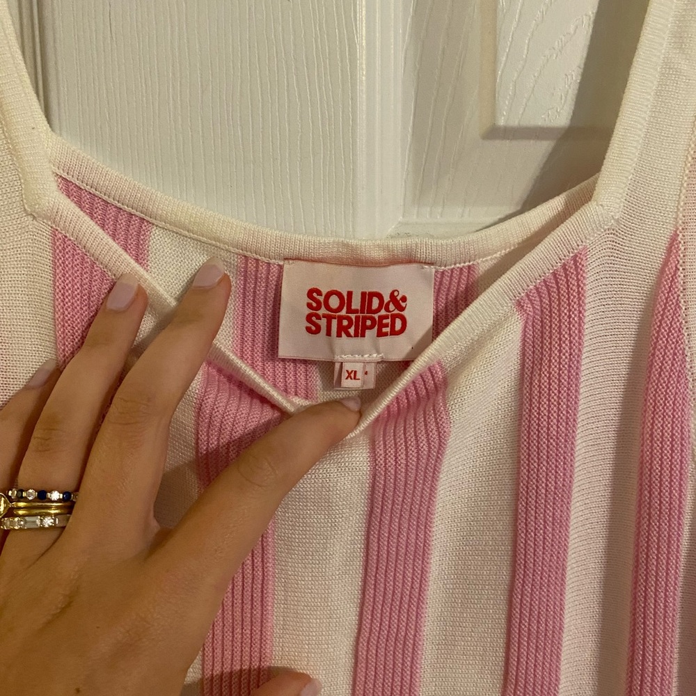 NWOT Solid & Striped The Kimberly Dress in Cotton Candy in XL - Picture 5 of 7